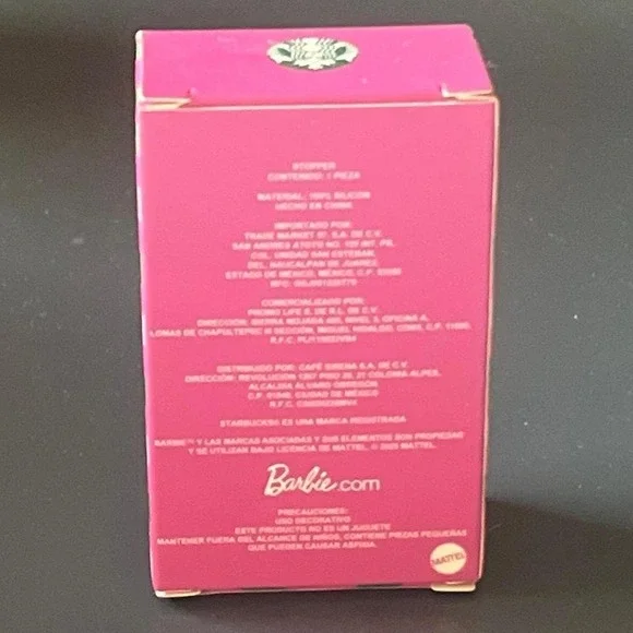 Starbucks Barbie Hot Cup Stopper - Mexico exclusive - NEW - Picture 2 of 2